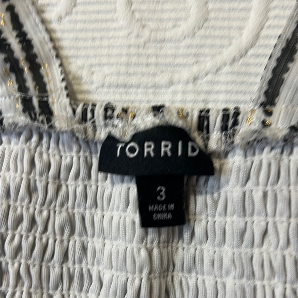 Torrid Black and White Striped Midi Dress - Picture 9 of 10